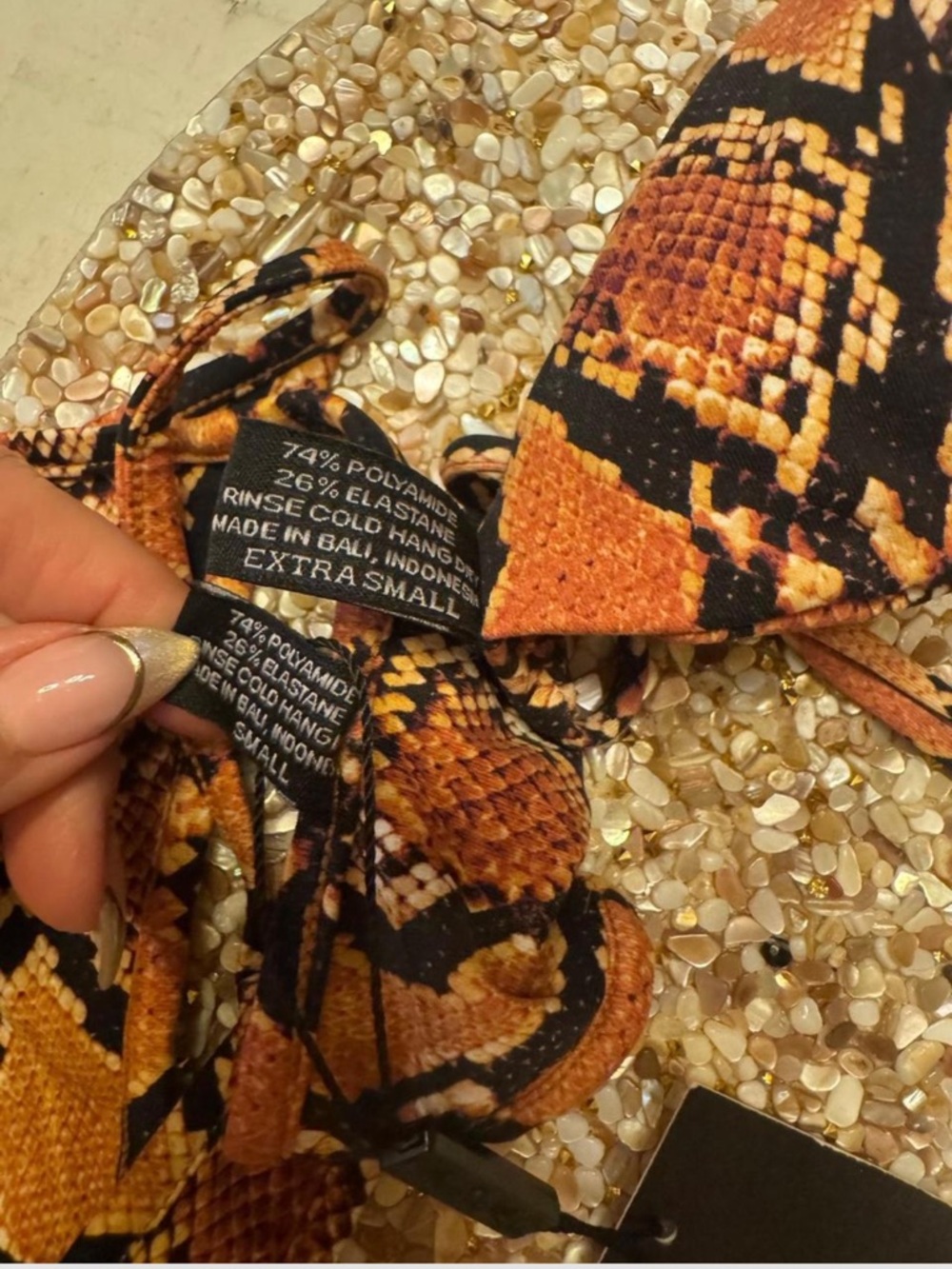 Indah Bronze Python bikini - Picture 7 of 7